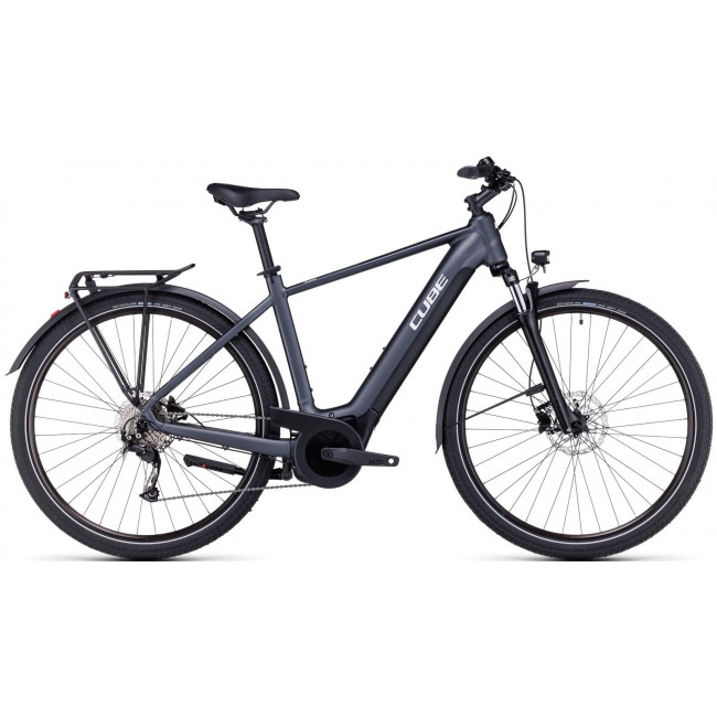 Elektrinis dviratis Cube Touring Hybrid ONE 625 grey'n'white