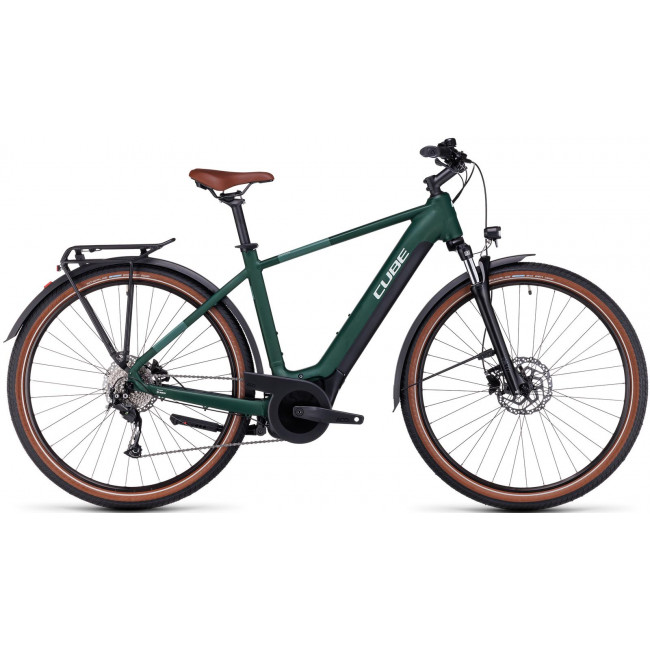 Elektrinis dviratis Cube Touring Hybrid ONE 500 darkgreen'n'green