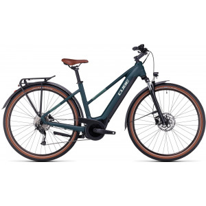 Elektrinis dviratis Cube Touring Hybrid ONE 500 Trapeze darkgreen'n'green 2023