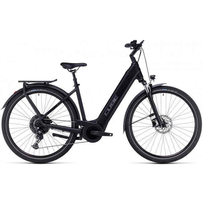 Elektrinis dviratis Cube Touring Hybrid Pro 625 Easy Entry black'n'metal 2023