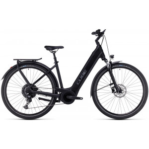 Elektrinis dviratis Cube Touring Hybrid Pro 625 Easy Entry black'n'metal 2023
