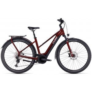 Elektrinis dviratis Cube Touring Hybrid EXC 500 Trapeze red'n'white 2023