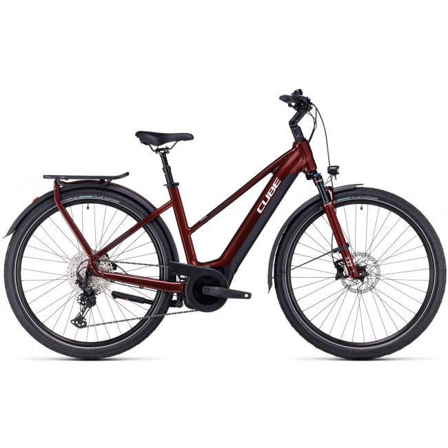 Elektrinis dviratis Cube Touring Hybrid EXC 625 Trapeze red'n'white 2023