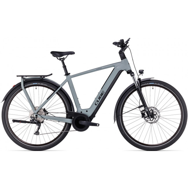 Elektrinis dviratis Cube Kathmandu Hybrid ONE 750 swampgrey'n'black 2023
