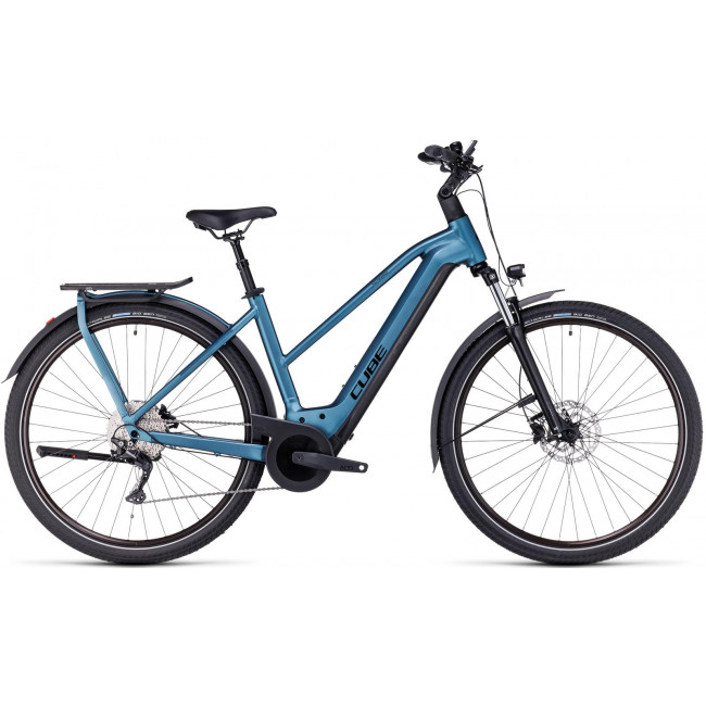 Elektrinis dviratis Cube Kathmandu Hybrid ONE 625 Trapeze blue'n'black 2023