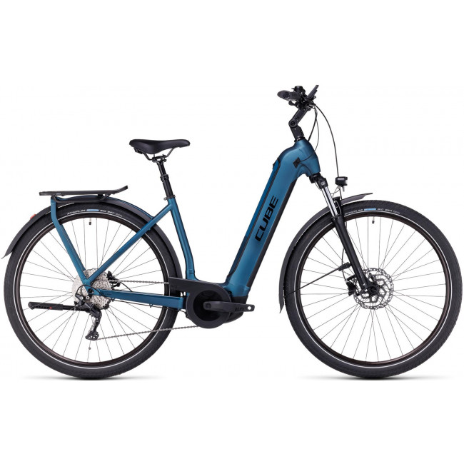 Elektrinis dviratis Cube Kathmandu Hybrid ONE 750 Easy Entry blue'n'black 2023