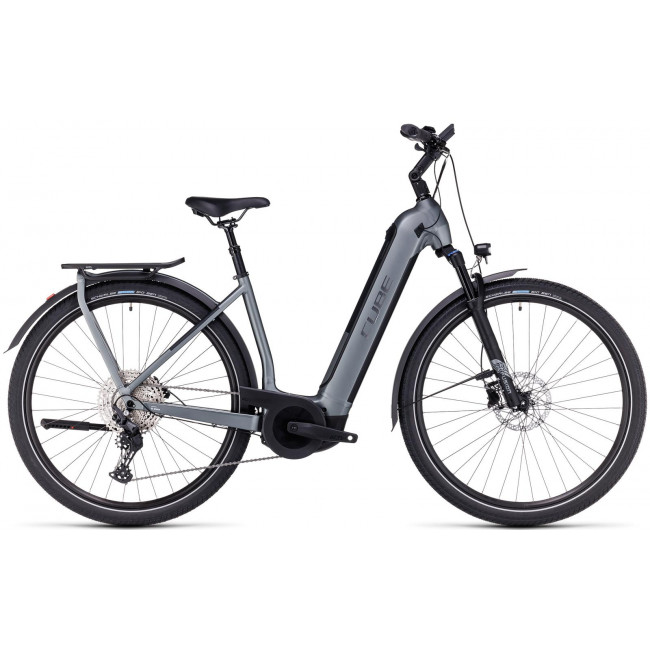 Elektrinis dviratis Cube Kathmandu Hybrid Pro 750 Easy Entry flashgrey'n'metal 2023