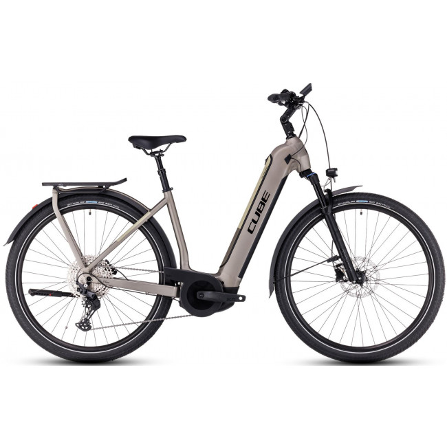 Elektrinis dviratis Cube Kathmandu Hybrid Pro 750 Easy Entry flashstone'n'black 2023