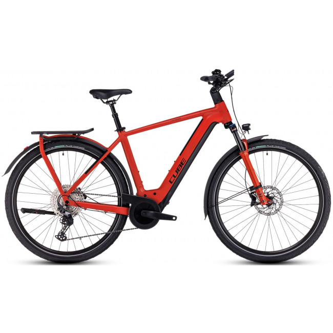 Elektrinis dviratis Cube Kathmandu Hybrid EXC 750 red'n'black 2023