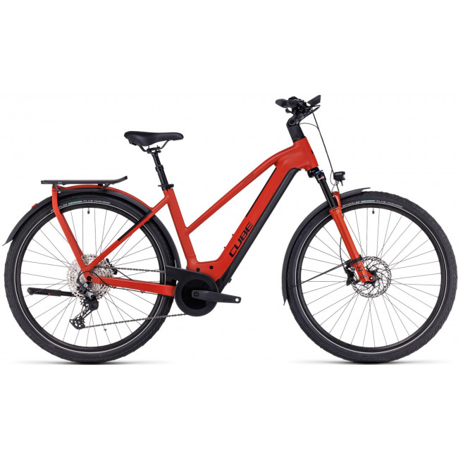 Elektrinis dviratis Cube Kathmandu Hybrid EXC 750 Trapeze red'n'black 2023
