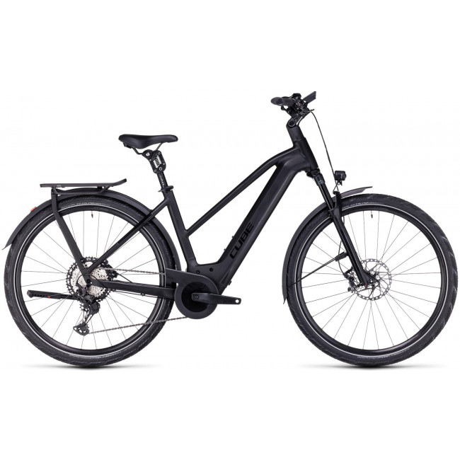 Elektrinis dviratis Cube Kathmandu Hybrid SLT 750 Trapeze black'n'metal 2023
