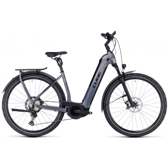 Elektrinis dviratis Cube Kathmandu Hybrid SLT 750 Easy Entry prizmsilver'n'grey 2023