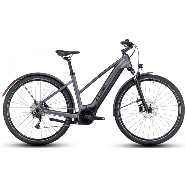 Elektrinis dviratis Cube Nuride Hybrid Performance 500 Allroad Trapeze graphite'n'black 2023