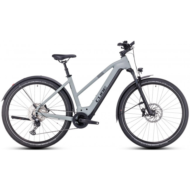 Elektrinis dviratis Cube Nuride Hybrid SLX 750 Allroad Trapeze grey'n'black 2023