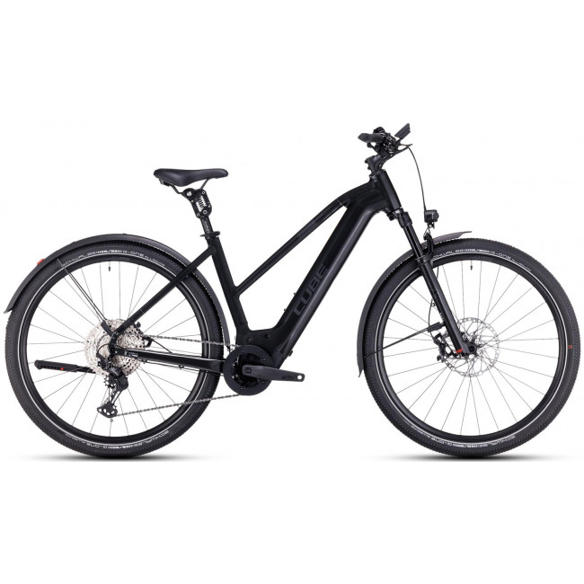 Elektrinis dviratis Cube Nuride Hybrid SLT 750 Allroad Trapeze grey'n'metal 2023