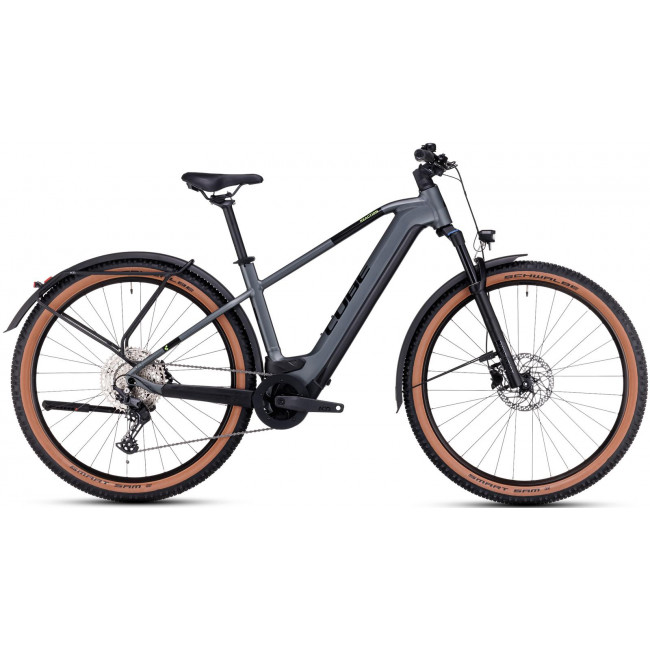 Elektrinis dviratis Cube Reaction Hybrid Pro 625 Allroad 27.5 flashgrey'n'green 2023