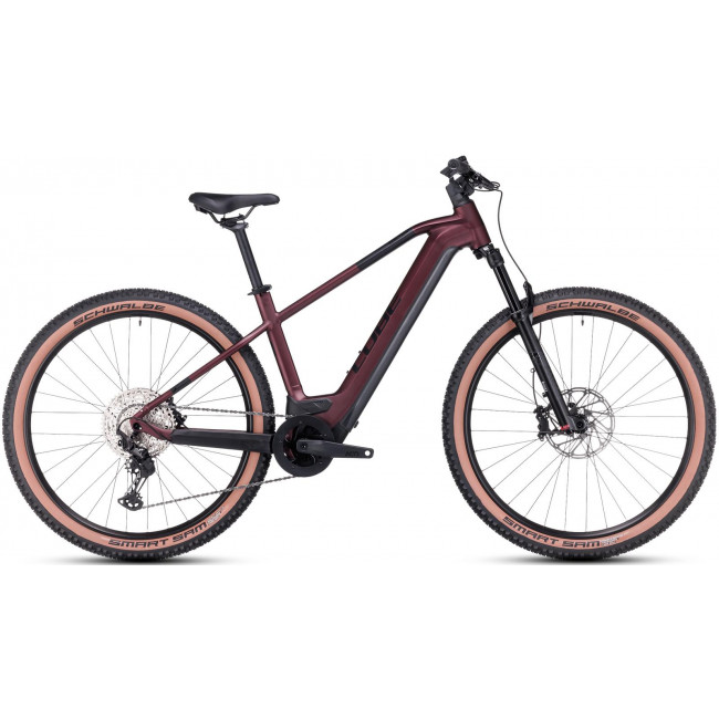 Elektrinis dviratis Cube Reaction Hybrid SLX 750 29 rubyred'n'black 2023