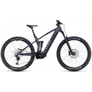 Elektrinis dviratis Cube Stereo Hybrid 140 HPC Race 625 27.5 grey'n'chrome 2023