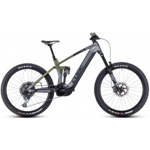 Elektrinis dviratis Cube Stereo Hybrid 160 HPC TM 750 27.5 flashgrey'n'olive 2023