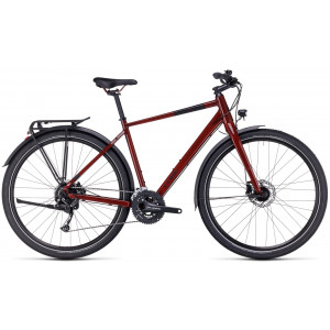 Dviratis Cube Travel mirrorred'n'black Dviratis Cube Travel mirrorred'n'black