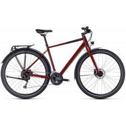 Dviratis Cube Travel mirrorred'n'black