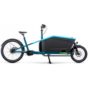 Elektrinis dviratis Cube Cargo Hybrid 500 blue'n'lime 2023