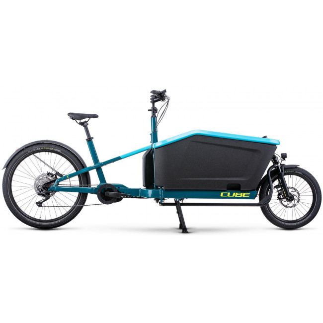 Elektrinis dviratis Cube Cargo Sport Dual Hybrid 1000 blue'n'lime 2023