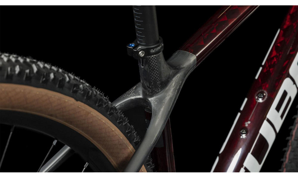 Dviratis Cube Elite C:68X Race 29 liquidred'n'carbon - 5