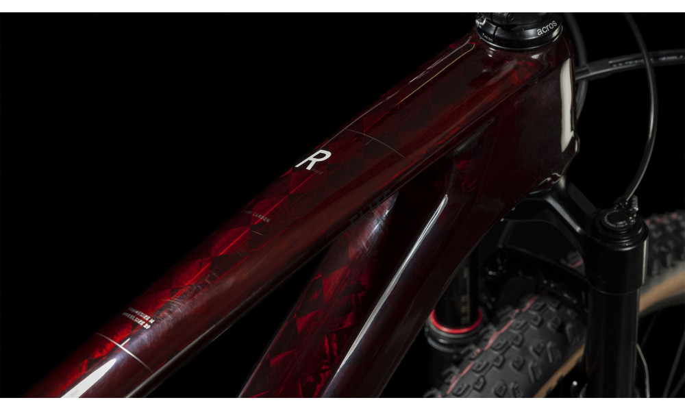Dviratis Cube Elite C:68X Race 29 liquidred'n'carbon - 6