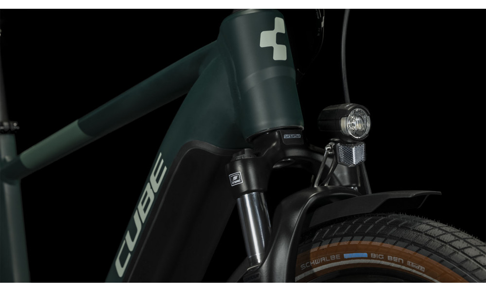 Elektrinis dviratis Cube Touring Hybrid ONE 500 darkgreen'n'green - 4