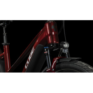 Elektrinis dviratis Cube Touring Hybrid EXC 500 Trapeze red'n'white 2023