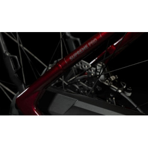 Elektrinis dviratis Cube Supreme Hybrid Pro 500 Easy Entry red'n'black 2023
