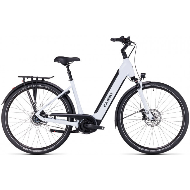 Elektrinis dviratis Cube Supreme RT Hybrid EXC 625 Easy Entry flashwhite'n'black 2023