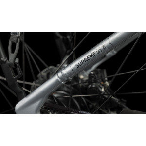 Elektrinis dviratis Cube Supreme RT Hybrid SLX 625 Easy Entry polarsilver'n'black 2023