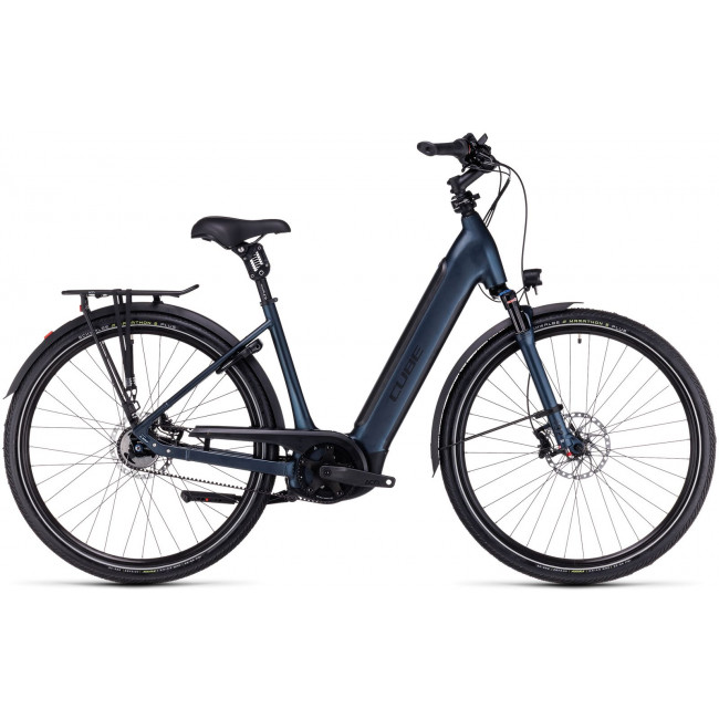 Elektrinis dviratis Cube Supreme Hybrid SLT 625 Easy Entry midnight'n'black 2023