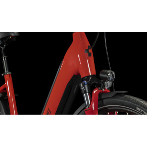 Elektrinis dviratis Cube Supreme Sport Hybrid Pro 625 Easy Entry red'n'black 2023