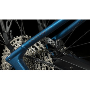 Elektrinis dviratis Cube Supreme Sport Hybrid EXC 625 Easy Entry blue'n'black 2023