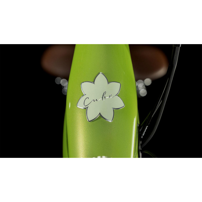 Elektrinis dviratis Cube Ella Ride Hybrid 500 Easy Entry green'n'green 2023