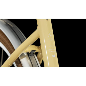 Elektrinis dviratis Cube Ella Ride Hybrid 500 Easy Entry honey'n'white 2023