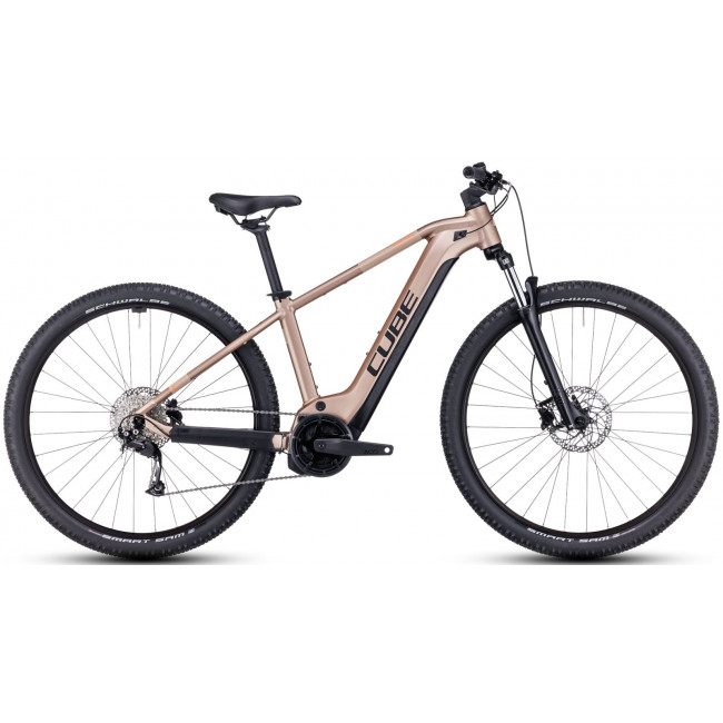 Elektrinis dviratis Cube Reaction Hybrid Performance 500 27.5 metallicbrown'n'orange 2023