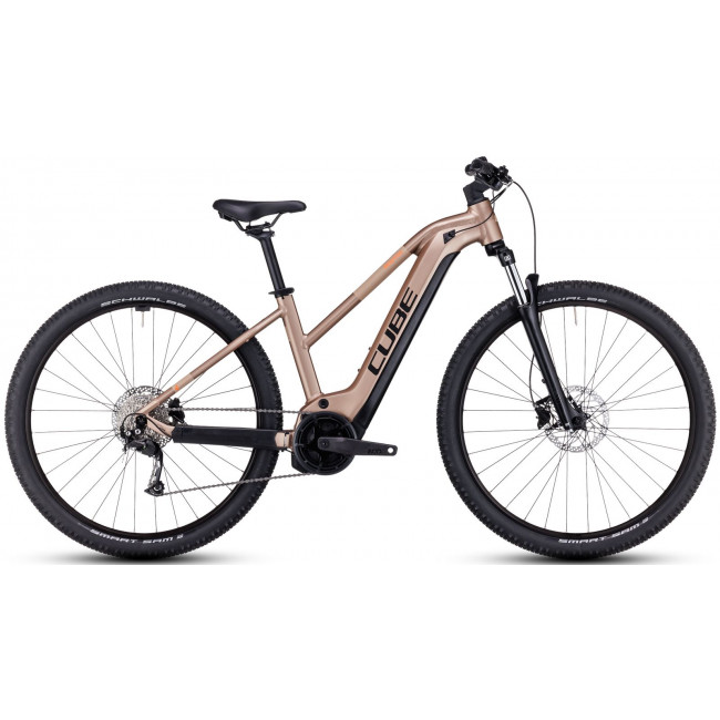 Elektrinis dviratis Cube Reaction Hybrid Performance 500 Trapeze 27.5 metallicbrown'n'orange 2023