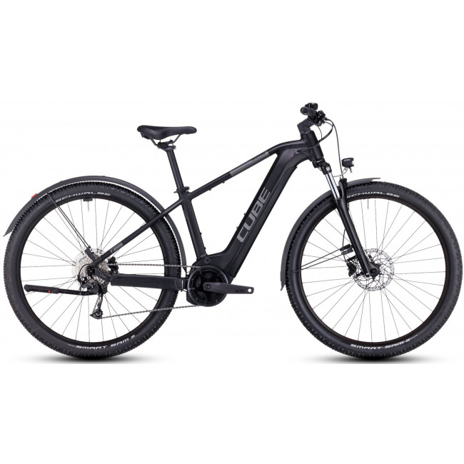 Elektrinis dviratis Cube Reaction Hybrid Performance 500 Allroad 27.5 black'n'grey 2023