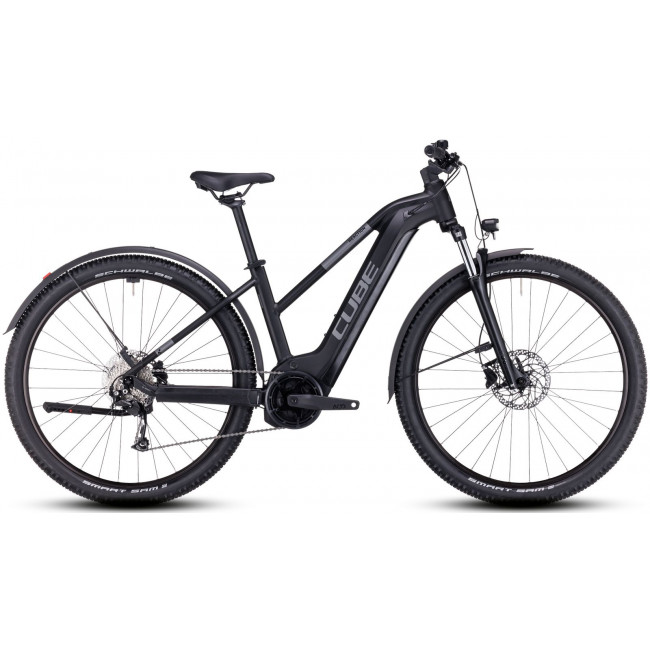 Elektrinis dviratis Cube Reaction Hybrid Performance 625 Allroad Trapeze 29 black'n'grey 2023