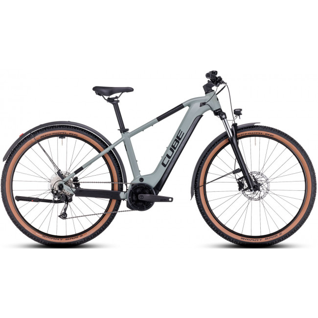 Elektrinis dviratis Cube Reaction Hybrid Performance 500 Allroad 29 swampgrey'n'black 2023