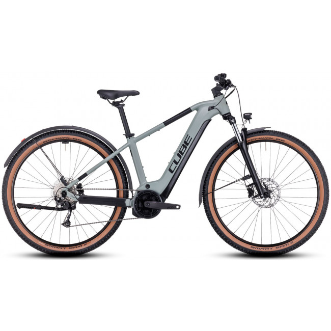 Elektrinis dviratis Cube Reaction Hybrid Performance 625 Allroad 27.5 swampgrey'n'black 2023