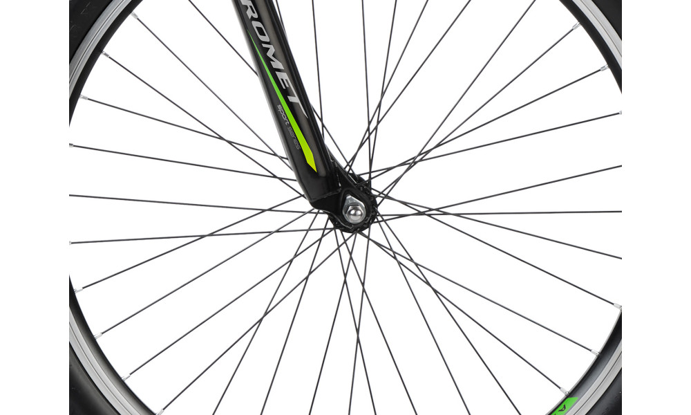 Dviratis Romet Rambler R6.1 JR 26" 2023 black-green-grey - 5