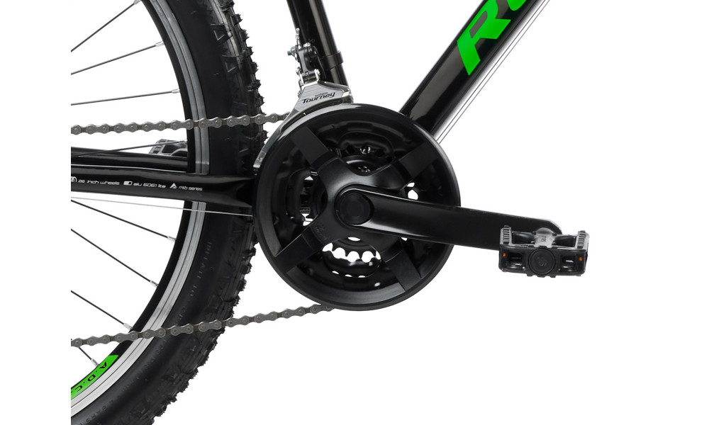 Dviratis Romet Rambler R6.1 JR 26" 2023 black-green-grey - 6