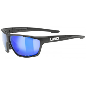 Akiniai Uvex sportstyle 706 black matt / mirror blue