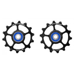 Galinio pavarų perjungėjo ratukų komplektas CeramicSpeed for SRAM Eagle & Eagle AXS 1-12 Alloy 626 stainless steel black (103