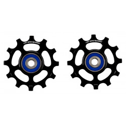 Galinio pavarų perjungėjo ratukų komplektas CeramicSpeed for Shimano 11s 12-tooth NW 9100/8000/RX800/GRX Coated Alloy 607 bla